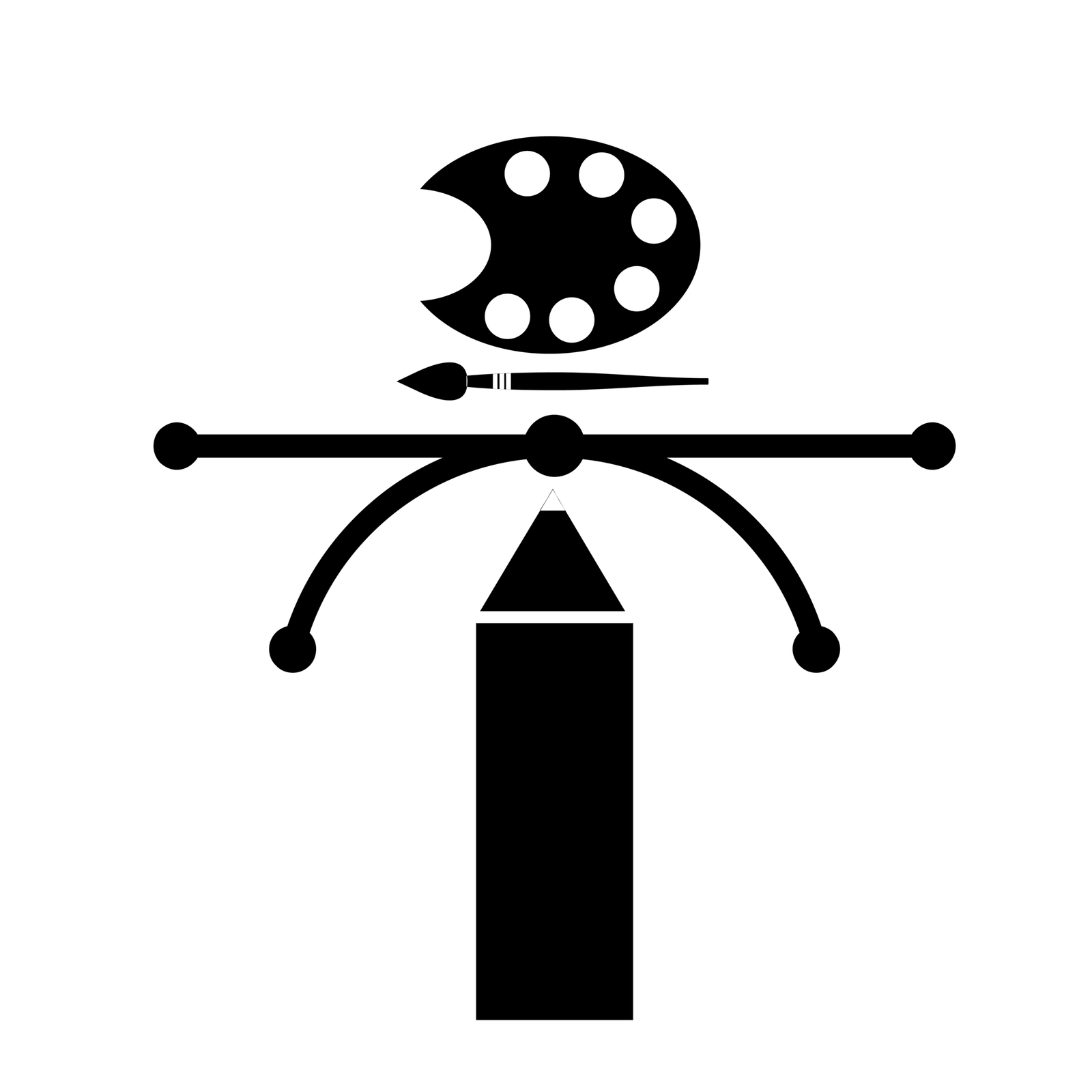 Graphic Design creative service logo
